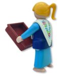 Cesta de mimbre caoba A