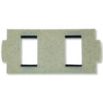 Pared con doble ventana recta pequeña 80×40 B