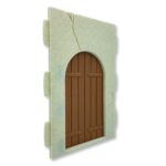 Pared con puerta curva 80x120mm A