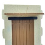 Pared con puerta recta 80x120mm A