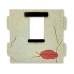 Pared con ventana mediana recta y grieta 80×80 A