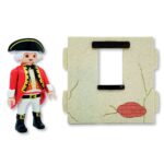 Pared con ventana mediana recta y grieta 80×80 A