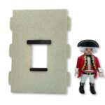 Pared con ventana recta mediana lisa 80×120 A