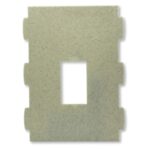 Pared con ventana recta mediana lisa 80×120 A