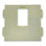 Pared con ventana recta mediana lisa 80×80 A