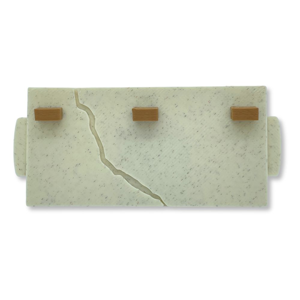 Pared con vigas y grietas 80x40 mm