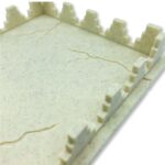 Tejado almenado con voladizo y grieta 106x106mm A