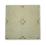 Tejado almenado entero liso sin voladizo 100x100mm A