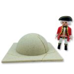 Tejado semiesfera con grieta sin voladizo 100x100mm A