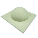 Tejado semiesfera con voladizo y grieta 106x106mm A