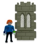 Ventana gótica 2 aberturas con rejilla A