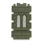 Ventana gótica 2 aberturas con rejilla A