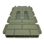 Ventana gótica 2 aberturas con rejilla A