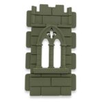 Ventana gótica 3 columnas decoradas A