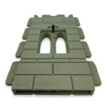 Ventana gótica 3 columnas decoradas A