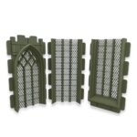 Ventana gótica con rejilla extensible A